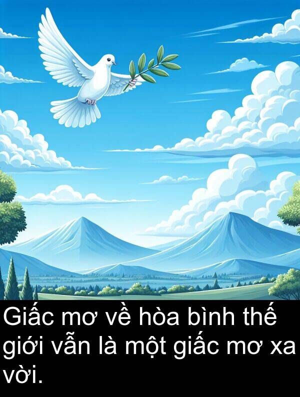 thế: Giấc mơ về hòa bình thế giới vẫn là một giấc mơ xa vời.