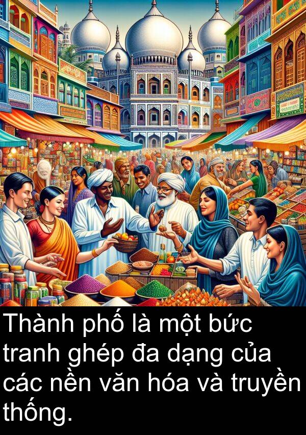 dạng: Thành phố là một bức tranh ghép đa dạng của các nền văn hóa và truyền thống.