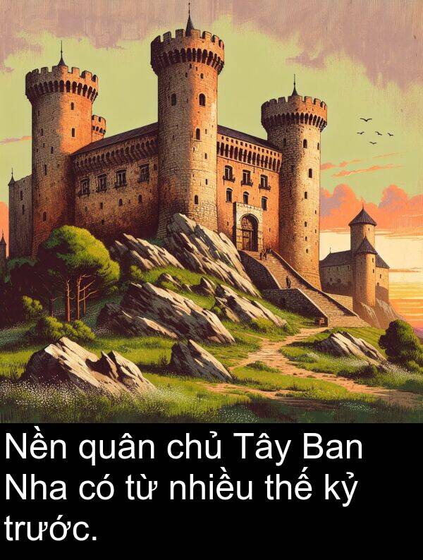 nhiều: Nền quân chủ Tây Ban Nha có từ nhiều thế kỷ trước.