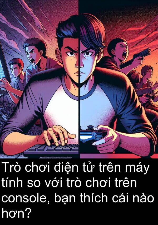điện: Trò chơi điện tử trên máy tính so với trò chơi trên console, bạn thích cái nào hơn?