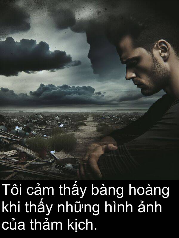 bàng: Tôi cảm thấy bàng hoàng khi thấy những hình ảnh của thảm kịch.