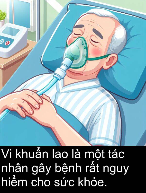 sức: Vi khuẩn lao là một tác nhân gây bệnh rất nguy hiểm cho sức khỏe.
