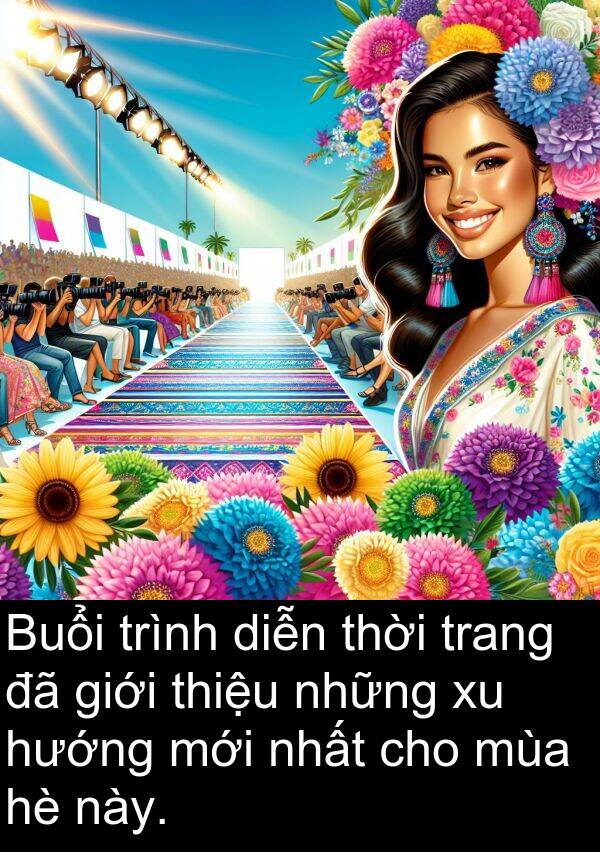 hướng: Buổi trình diễn thời trang đã giới thiệu những xu hướng mới nhất cho mùa hè này.