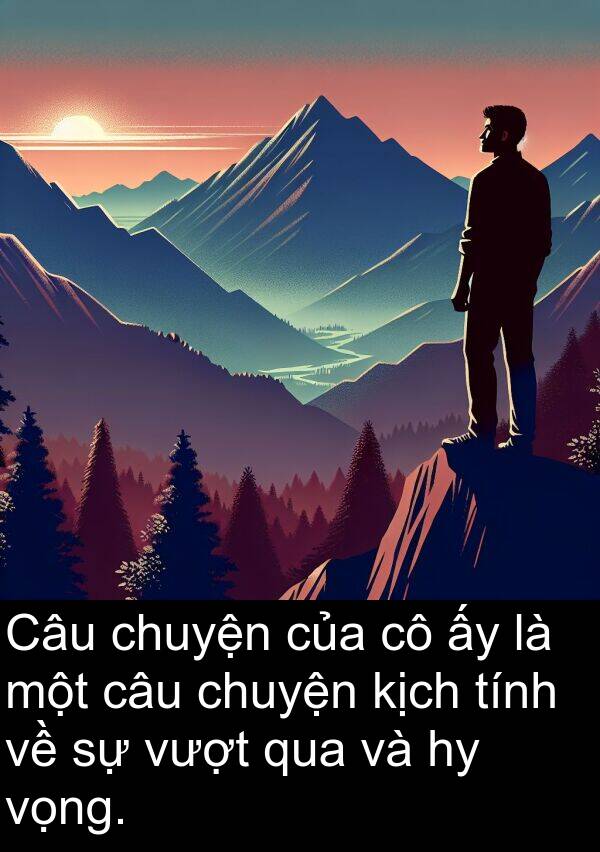 vọng: Câu chuyện của cô ấy là một câu chuyện kịch tính về sự vượt qua và hy vọng.