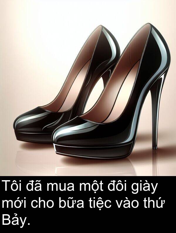 đôi: Tôi đã mua một đôi giày mới cho bữa tiệc vào thứ Bảy.