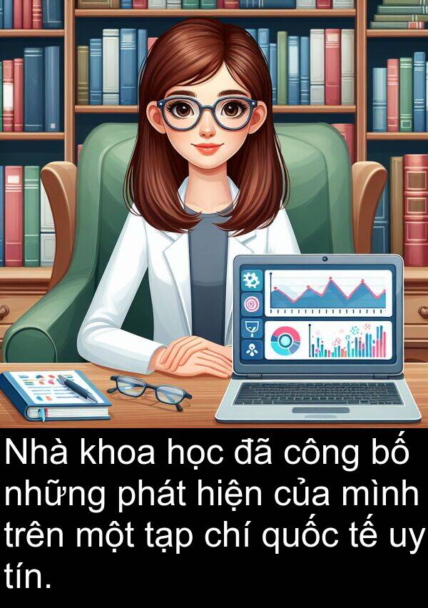 quốc: Nhà khoa học đã công bố những phát hiện của mình trên một tạp chí quốc tế uy tín.