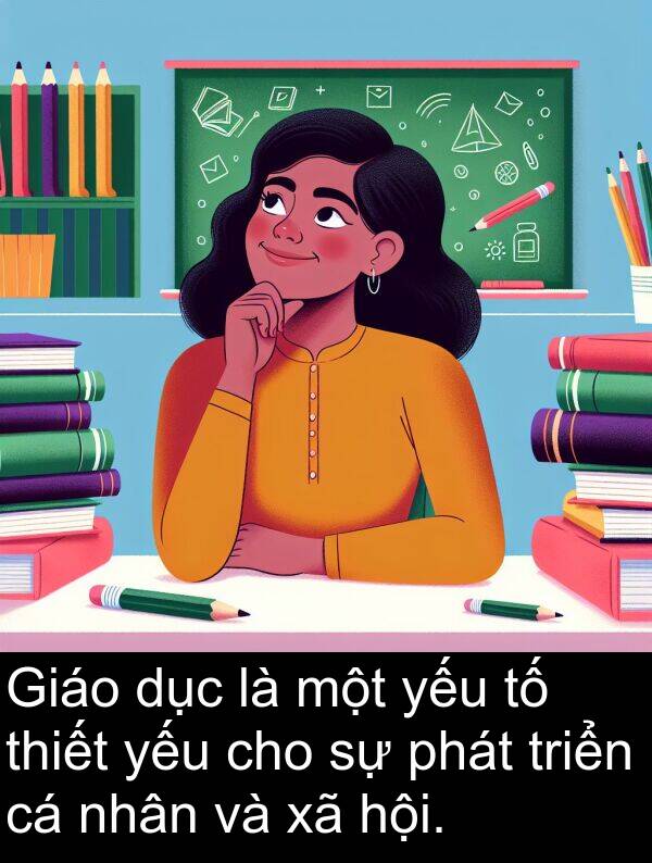 hội: Giáo dục là một yếu tố thiết yếu cho sự phát triển cá nhân và xã hội.