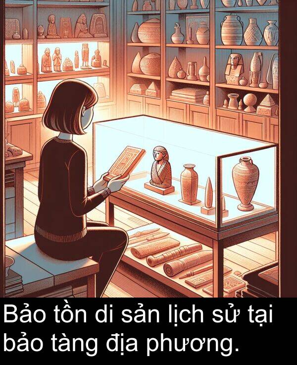 phương: Bảo tồn di sản lịch sử tại bảo tàng địa phương.