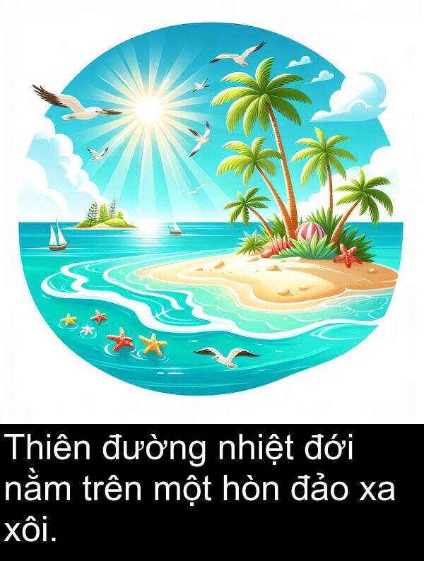 đảo: Thiên đường nhiệt đới nằm trên một hòn đảo xa xôi.