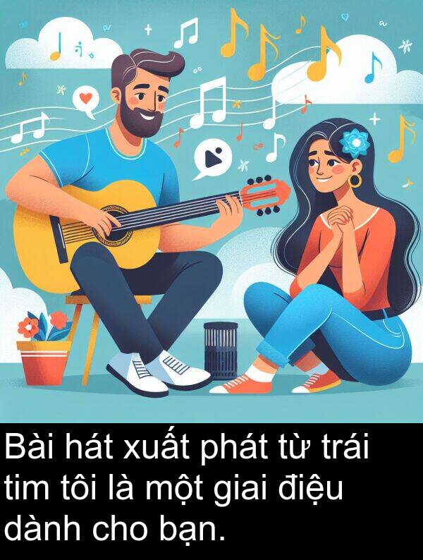 điệu: Bài hát xuất phát từ trái tim tôi là một giai điệu dành cho bạn.