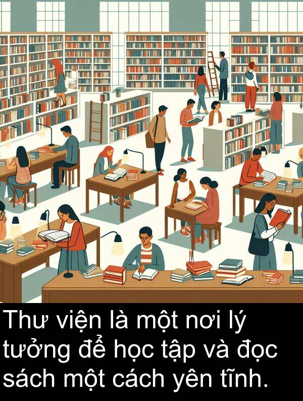 viện: Thư viện là một nơi lý tưởng để học tập và đọc sách một cách yên tĩnh.