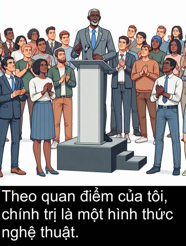 điểm: Theo quan điểm của tôi, chính trị là một hình thức nghệ thuật.