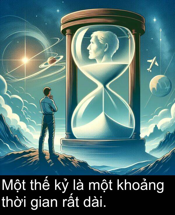gian: Một thế kỷ là một khoảng thời gian rất dài.