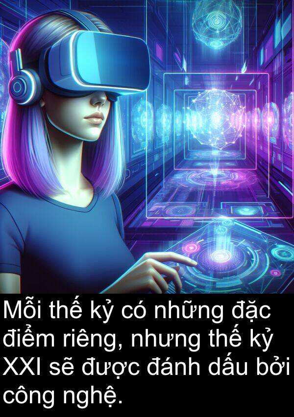 điểm: Mỗi thế kỷ có những đặc điểm riêng, nhưng thế kỷ XXI sẽ được đánh dấu bởi công nghệ.