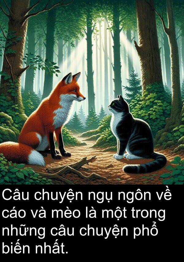 ngụ: Câu chuyện ngụ ngôn về cáo và mèo là một trong những câu chuyện phổ biến nhất.