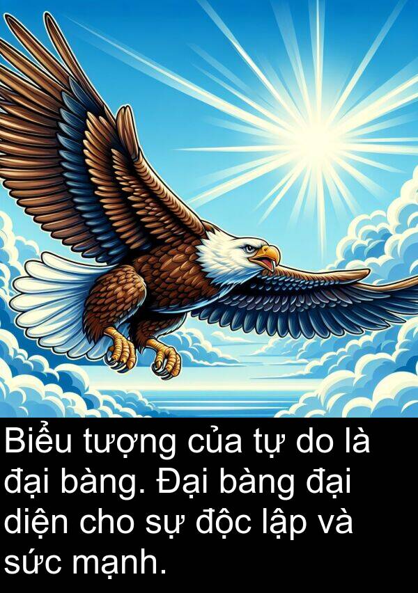 độc: Biểu tượng của tự do là đại bàng. Đại bàng đại diện cho sự độc lập và sức mạnh.