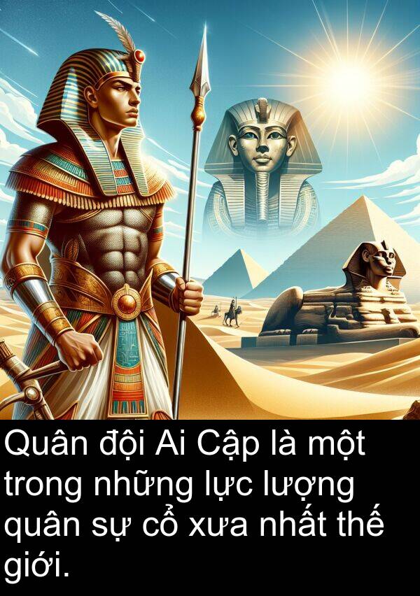 quân: Quân đội Ai Cập là một trong những lực lượng quân sự cổ xưa nhất thế giới.