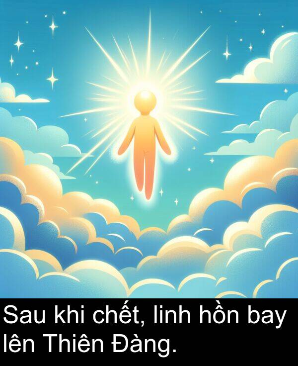 linh: Sau khi chết, linh hồn bay lên Thiên Đàng.