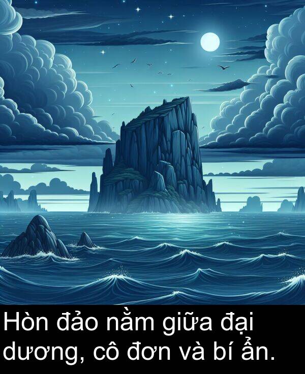 đại: Hòn đảo nằm giữa đại dương, cô đơn và bí ẩn.