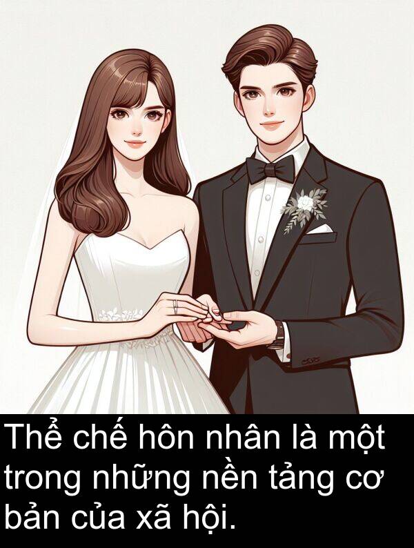 nền: Thể chế hôn nhân là một trong những nền tảng cơ bản của xã hội.