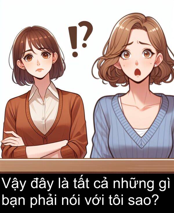 đây: Vậy đây là tất cả những gì bạn phải nói với tôi sao?