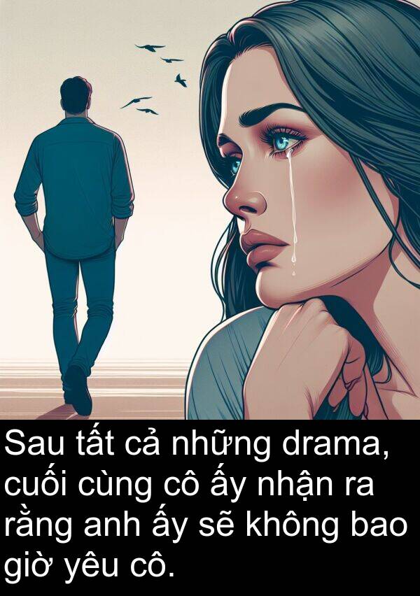giờ: Sau tất cả những drama, cuối cùng cô ấy nhận ra rằng anh ấy sẽ không bao giờ yêu cô.