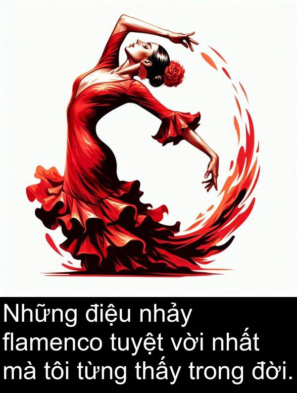 đời: Những điệu nhảy flamenco tuyệt vời nhất mà tôi từng thấy trong đời.