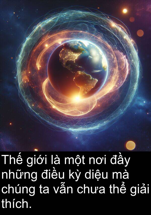 diệu: Thế giới là một nơi đầy những điều kỳ diệu mà chúng ta vẫn chưa thể giải thích.