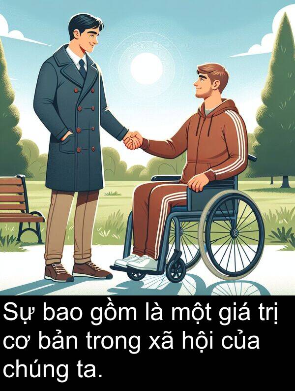 giá: Sự bao gồm là một giá trị cơ bản trong xã hội của chúng ta.