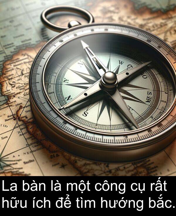 ích: La bàn là một công cụ rất hữu ích để tìm hướng bắc.