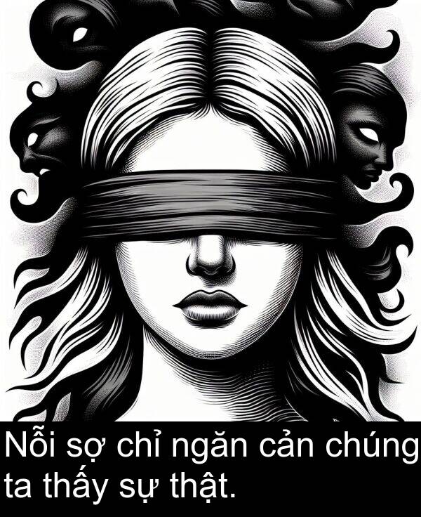 chúng: Nỗi sợ chỉ ngăn cản chúng ta thấy sự thật.