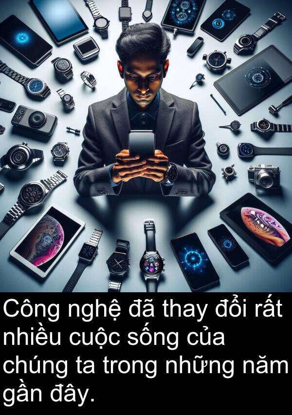 đây: Công nghệ đã thay đổi rất nhiều cuộc sống của chúng ta trong những năm gần đây.