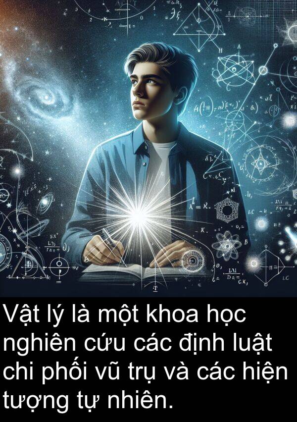 trụ: Vật lý là một khoa học nghiên cứu các định luật chi phối vũ trụ và các hiện tượng tự nhiên.