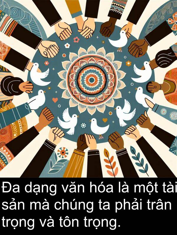 dạng: Đa dạng văn hóa là một tài sản mà chúng ta phải trân trọng và tôn trọng.