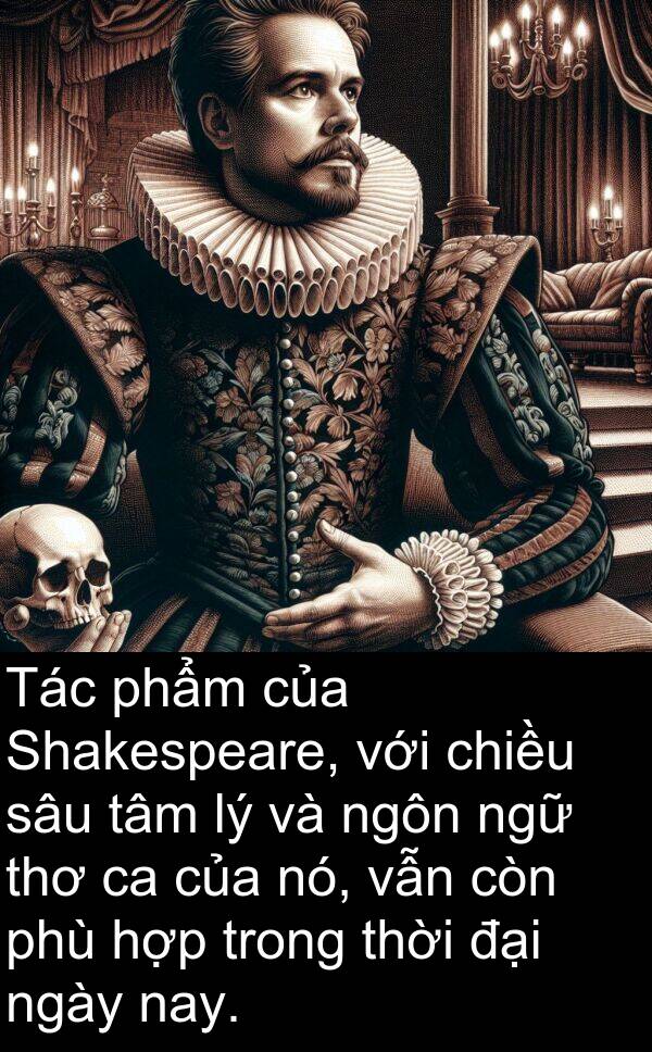 ngôn: Tác phẩm của Shakespeare, với chiều sâu tâm lý và ngôn ngữ thơ ca của nó, vẫn còn phù hợp trong thời đại ngày nay.