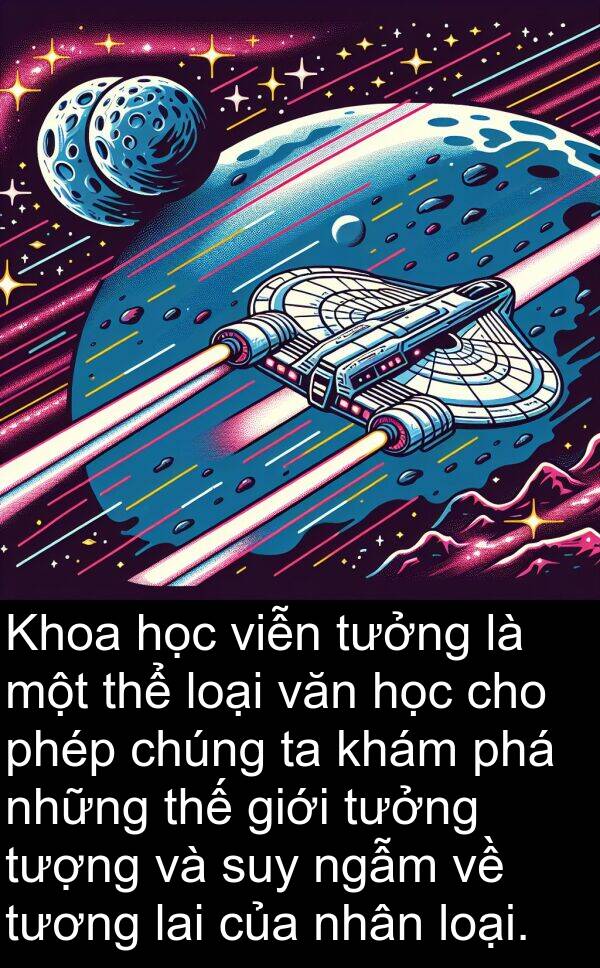 viễn: Khoa học viễn tưởng là một thể loại văn học cho phép chúng ta khám phá những thế giới tưởng tượng và suy ngẫm về tương lai của nhân loại.