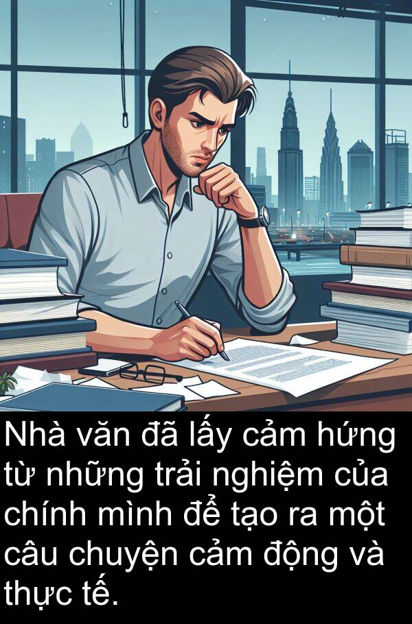 nghiệm: Nhà văn đã lấy cảm hứng từ những trải nghiệm của chính mình để tạo ra một câu chuyện cảm động và thực tế.