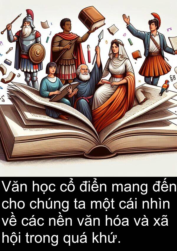 điển: Văn học cổ điển mang đến cho chúng ta một cái nhìn về các nền văn hóa và xã hội trong quá khứ.