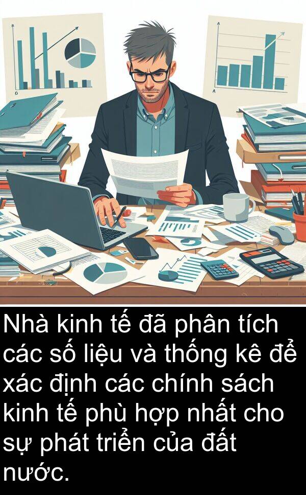 phân: Nhà kinh tế đã phân tích các số liệu và thống kê để xác định các chính sách kinh tế phù hợp nhất cho sự phát triển của đất nước.