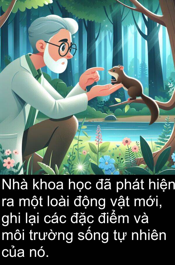 điểm: Nhà khoa học đã phát hiện ra một loài động vật mới, ghi lại các đặc điểm và môi trường sống tự nhiên của nó.