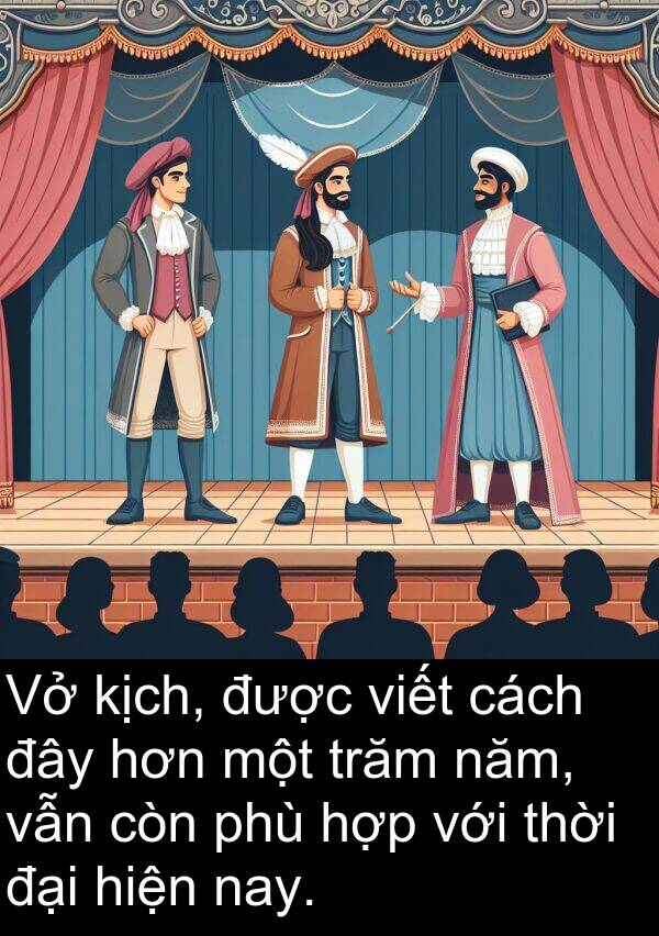 đây: Vở kịch, được viết cách đây hơn một trăm năm, vẫn còn phù hợp với thời đại hiện nay.