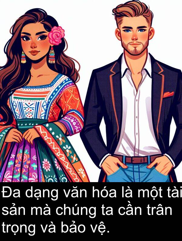 dạng: Đa dạng văn hóa là một tài sản mà chúng ta cần trân trọng và bảo vệ.