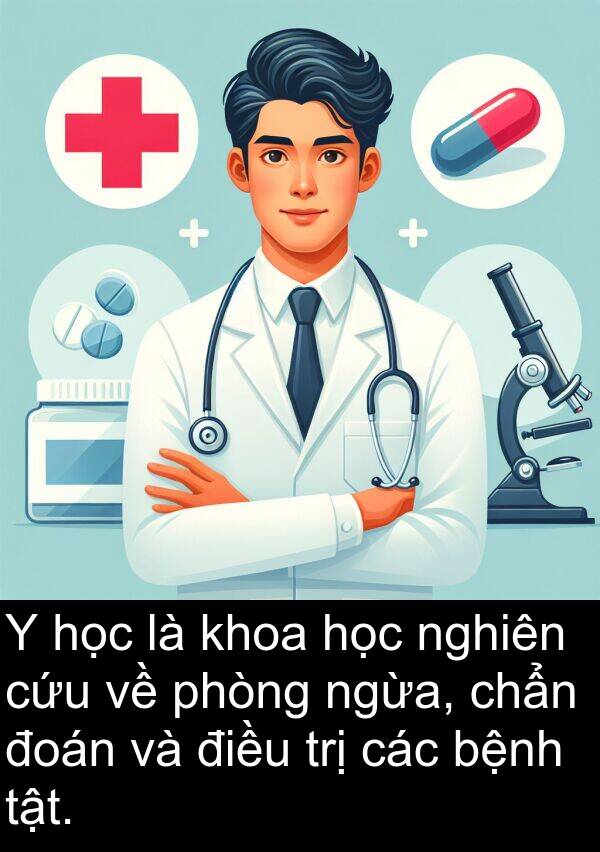 đoán: Y học là khoa học nghiên cứu về phòng ngừa, chẩn đoán và điều trị các bệnh tật.