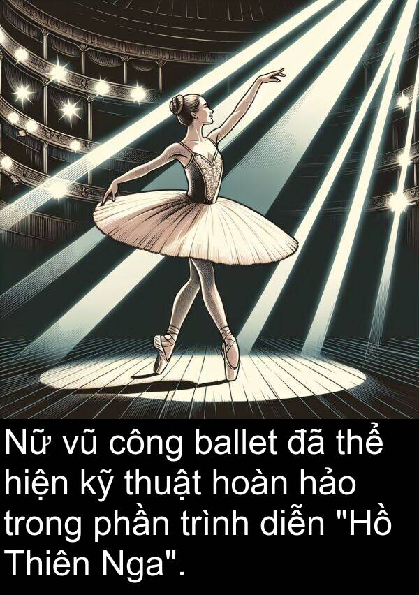 hoàn: Nữ vũ công ballet đã thể hiện kỹ thuật hoàn hảo trong phần trình diễn "Hồ Thiên Nga".