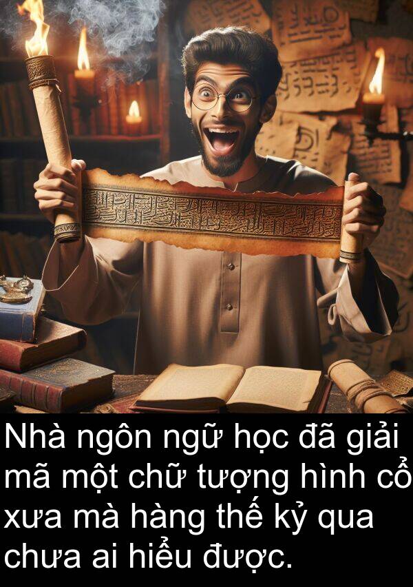 ngôn: Nhà ngôn ngữ học đã giải mã một chữ tượng hình cổ xưa mà hàng thế kỷ qua chưa ai hiểu được.