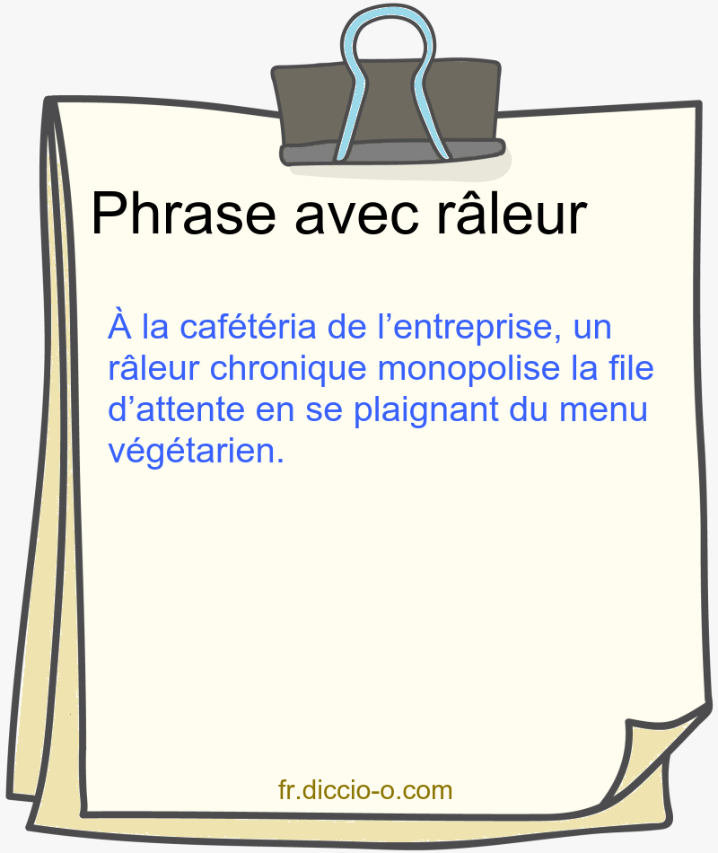 5 phrases avec « râleur » — exemples d’usage