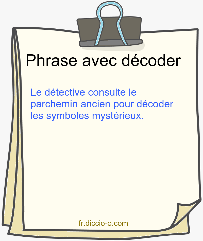 5 phrases avec « décoder » — exemples d’usage