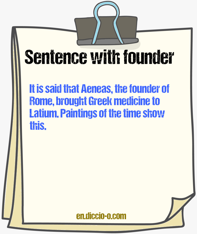6 sentences with โfounderโ โ examples
