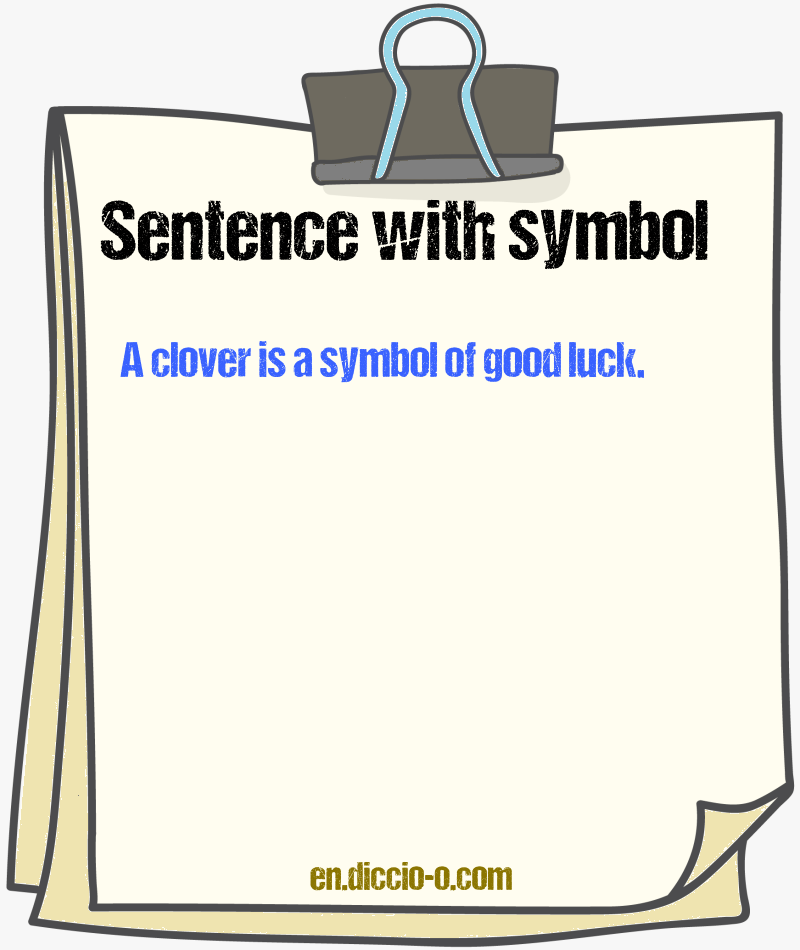 24 sentences with “symbol” — examples